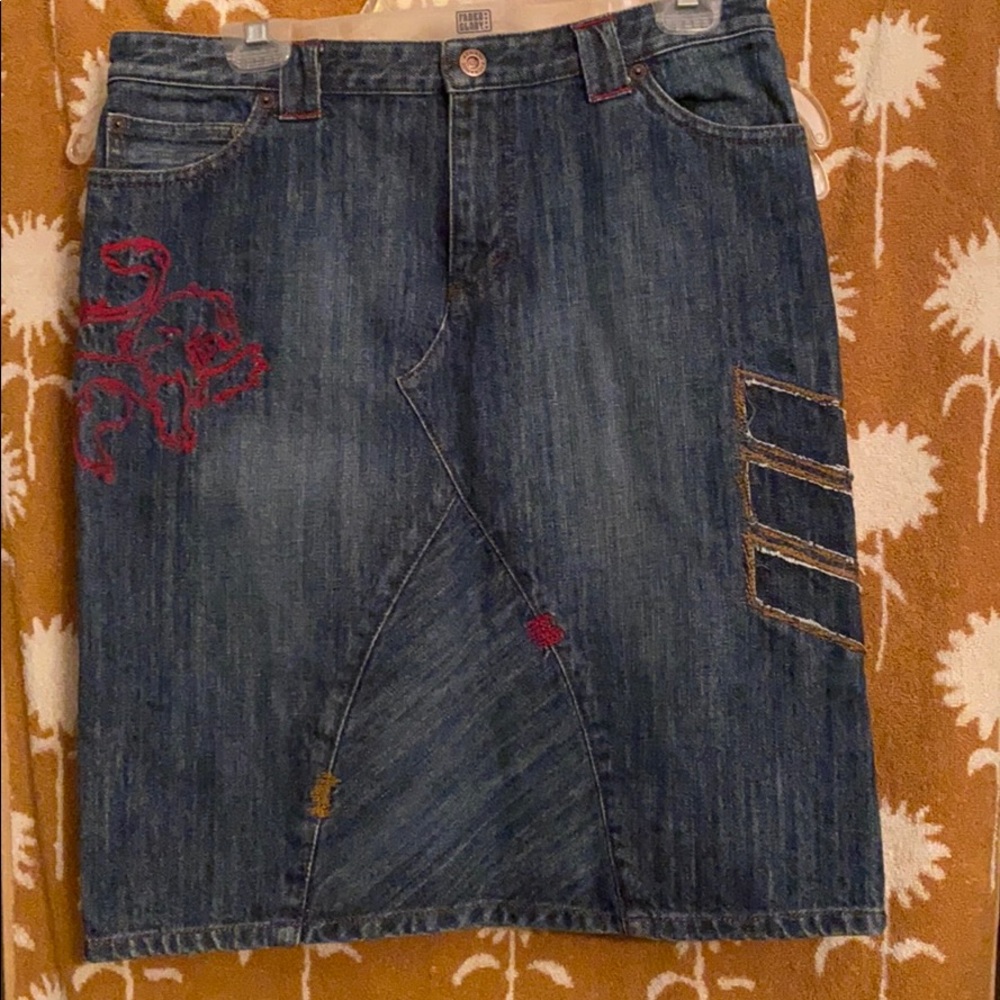 AX Armani Exchange jean skirt